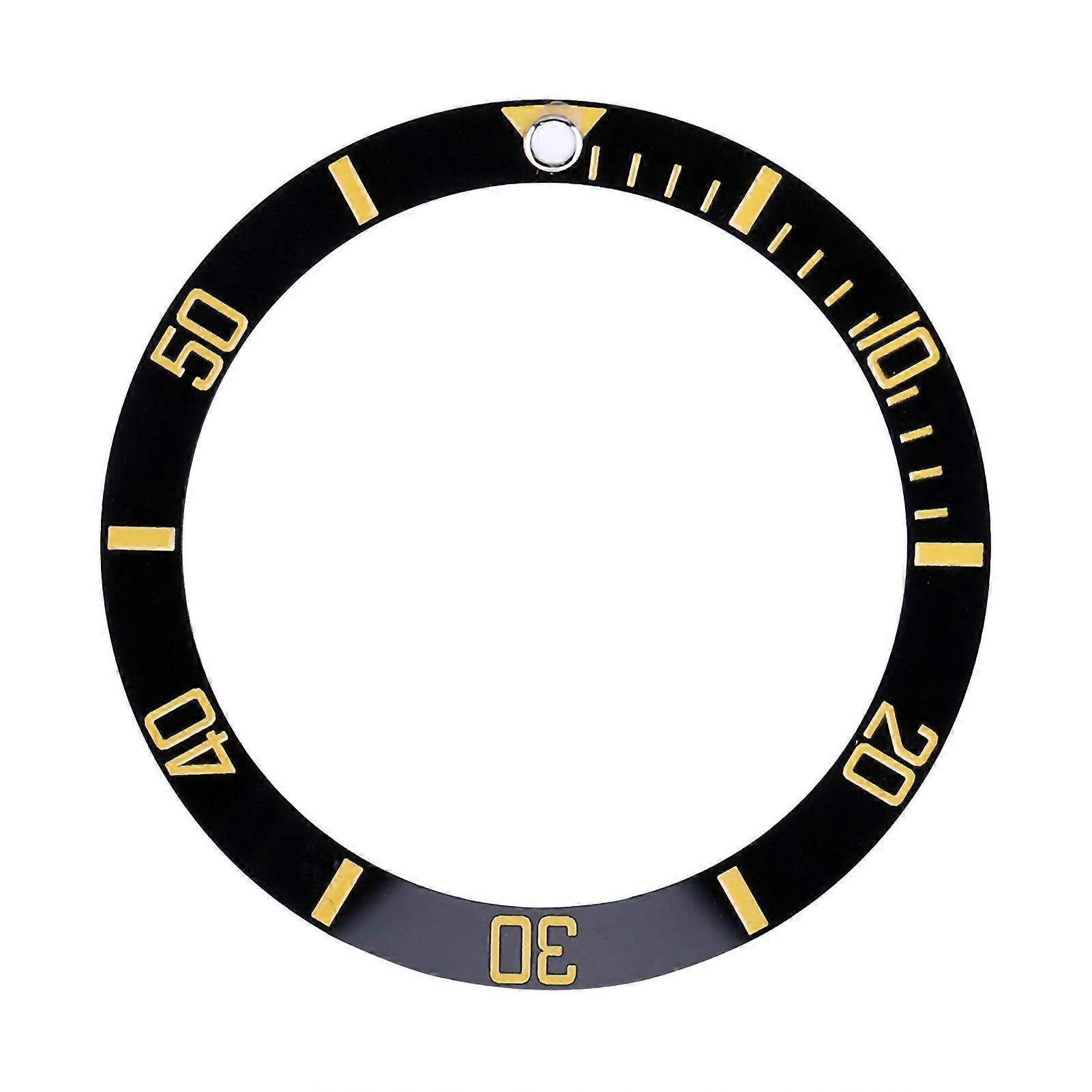 New Ceramic Watch Wristwatch Bezel Insert Loop Replacement Parts (Gold)