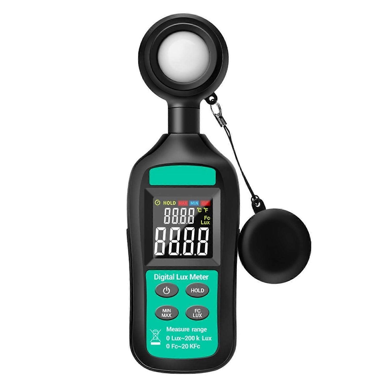 GN201 Luxmeter Digital Light Meter 200K Lux Meter Photometer Uv Meter UV Radiometer Handheld Illuminometer Photometer