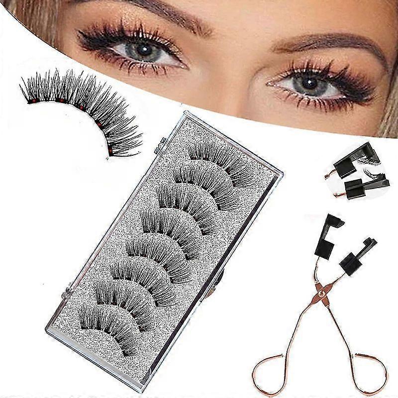 3d False Eyelashes Set, Reusable Double Magnetic False Eyelashes