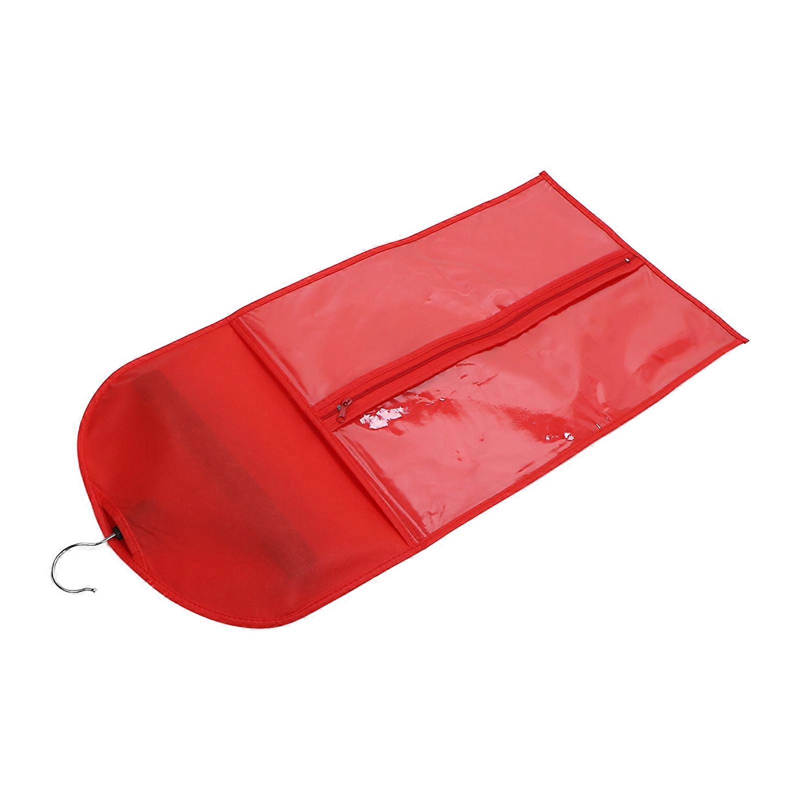 Portable Hair Extensions Storage Bag 60x30cm Dustproof Red