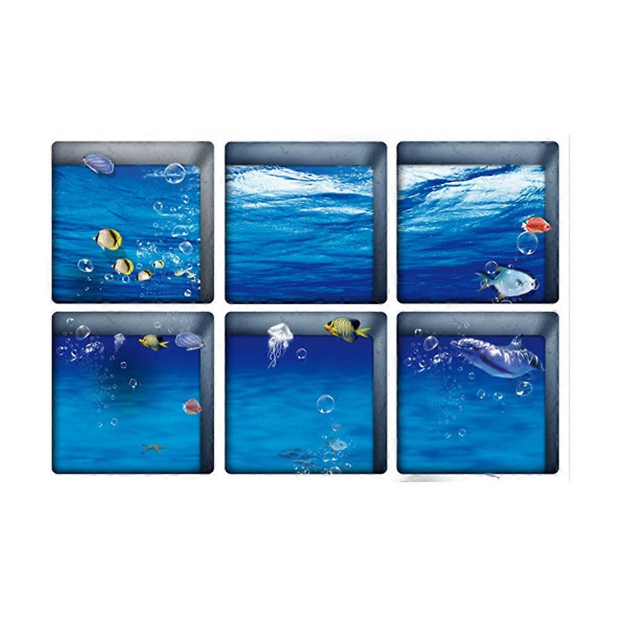 Bathtub Tread Sticker Beach Pattern Non-Slip Waterproof Safety Decal