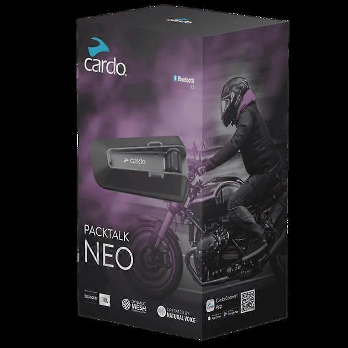 Gegensprechanlage Bluetooth – CARDO – PACKTALK NEO SOLO – Wasserdicht IP67 – Sprachsteuerung – DMC 2. Generation