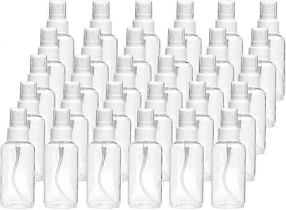 30PCS 30ml(1oz) Fine Mist Mini Clear Spray Bottles with Pump Spray Cap Refillable-Reusable Empty Plastic Bottles