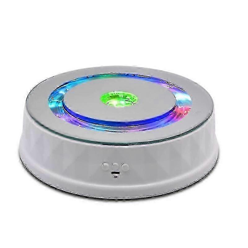 Led Light Electric Rotating Turntable Display Stand