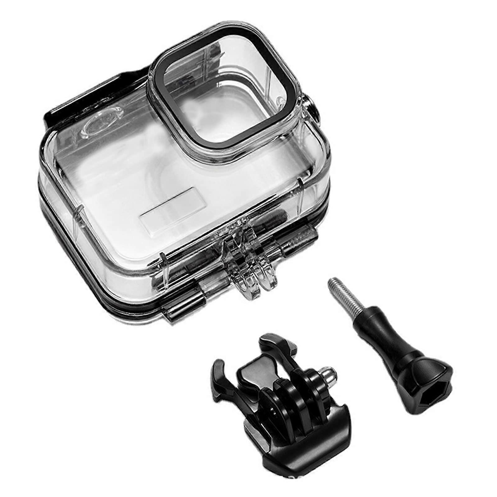 Waterproof Housing Case Kit with Durable PU Material and Tempered Glass for GoPro Hero 9 Action Camera Protection