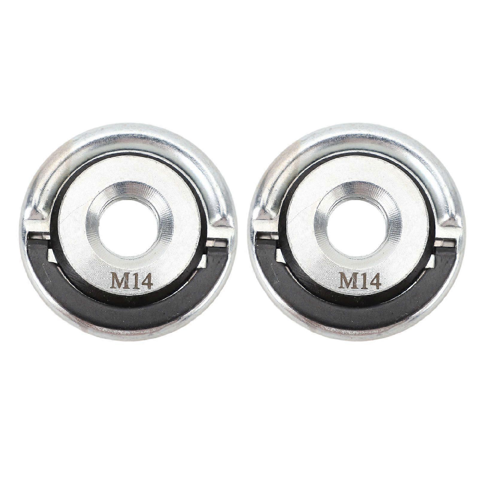 2Pcs M14 Angle Grinder Quick Release Nut Alloy Steel Self Locking Grinder Nut Replacement
