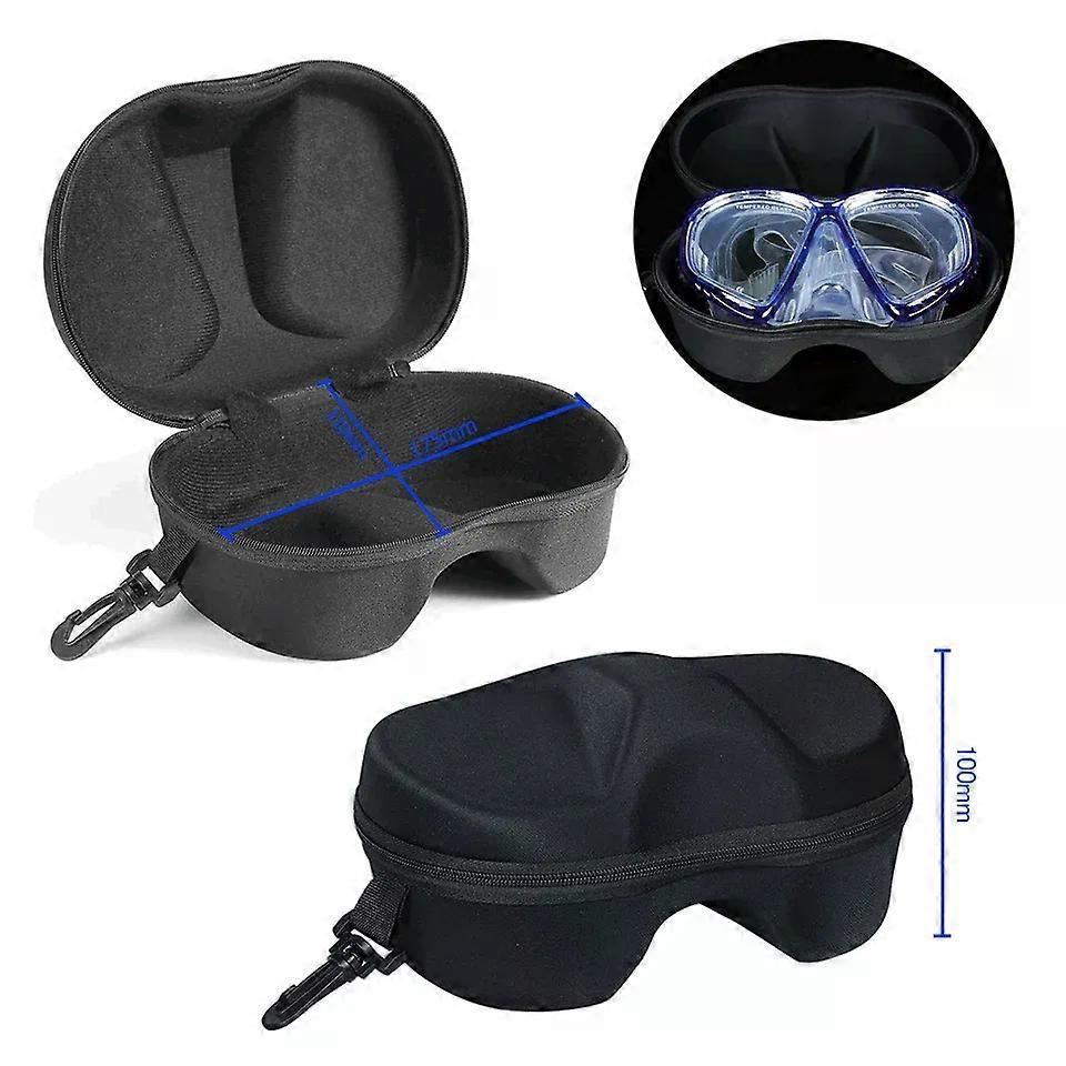 2PCS EVA Protective Container Case Portable Underwater Protective Storage Box Scuba Mask Case For Diving Masks Glasses