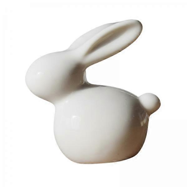 2x Easter Bunny Figurine Decor Spring Easter Statue Home Table