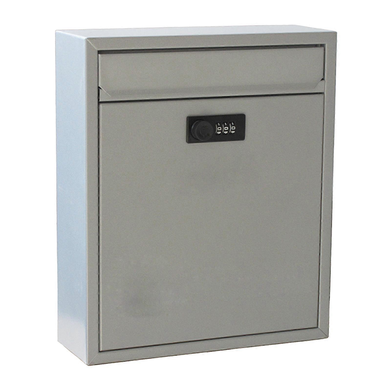 Wall Mount Mailbox, Lockable Iron Postbox, Vintage Drop Box, Post Letter Box,