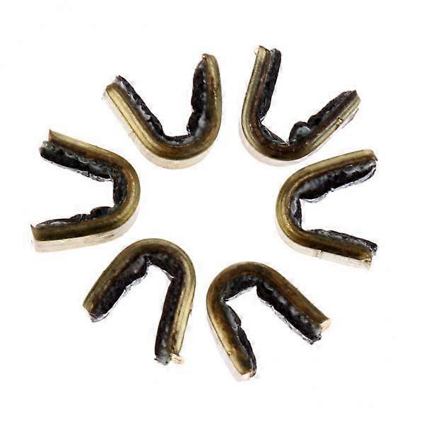 10x 5/6Pcs Bow String Nocks Set, Bowstring Nocking Points Buckles Clips, Copper