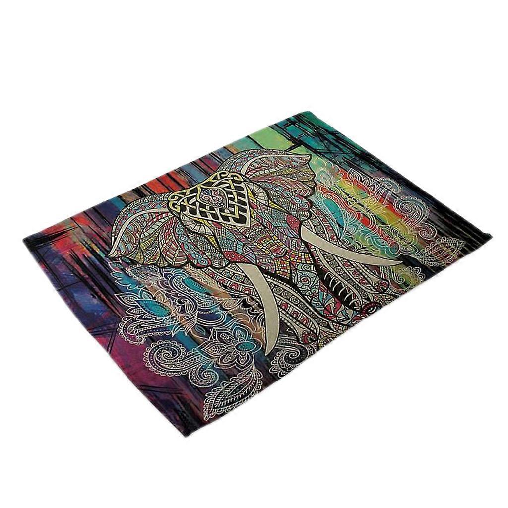 Pattern Insulation Bowl Placemat Dining Pad Western Table Mat
