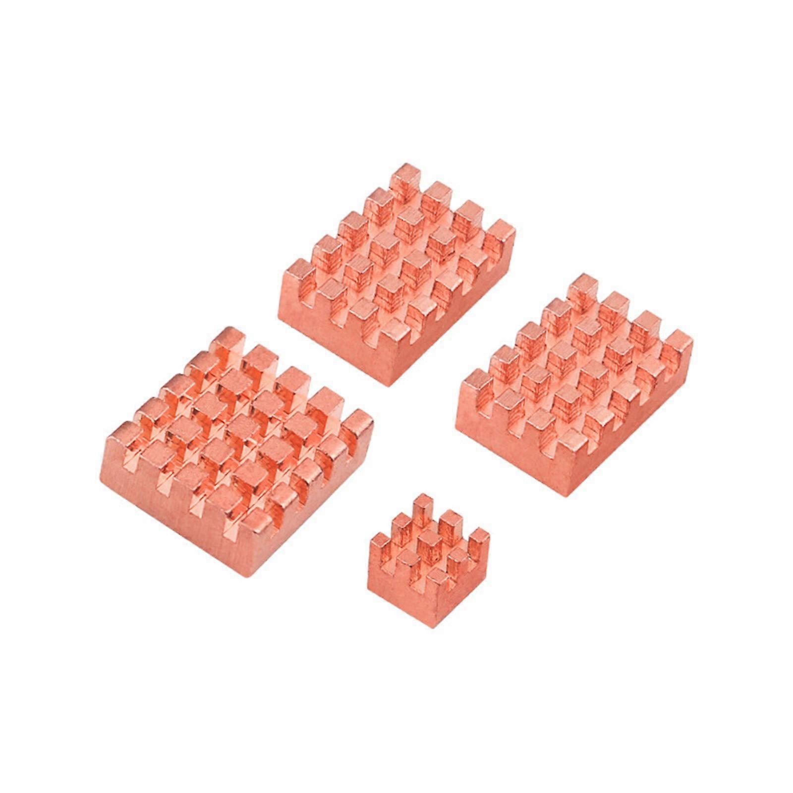 Aluminium Heatsinks Cooling Heatsink Set for RaspberryPi5 Radiator Heat Sink in 3 Sizes 4PCS/Set