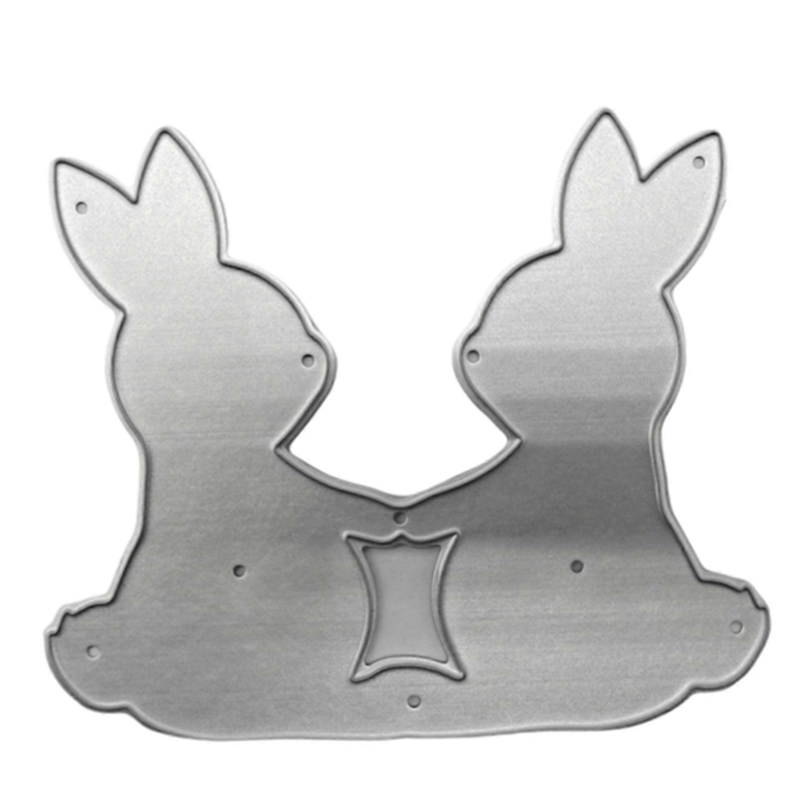 Delicate Easter Bunny Cutting Dies Easter Theme Embossing Script Dies Stencils for DIY Scrapbooking Diary Embellishments
