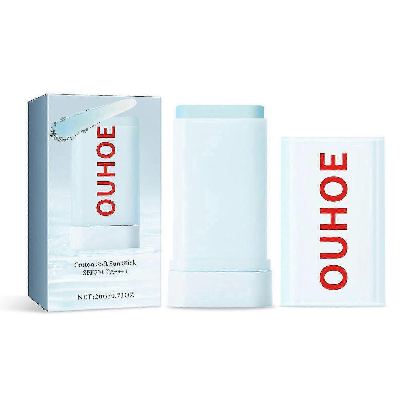 Ouhoe Cotton Soft Protective Stick Summer Outdoor Uv Moisturizing Refreshing Not Oily Comfortable Skin Feeling