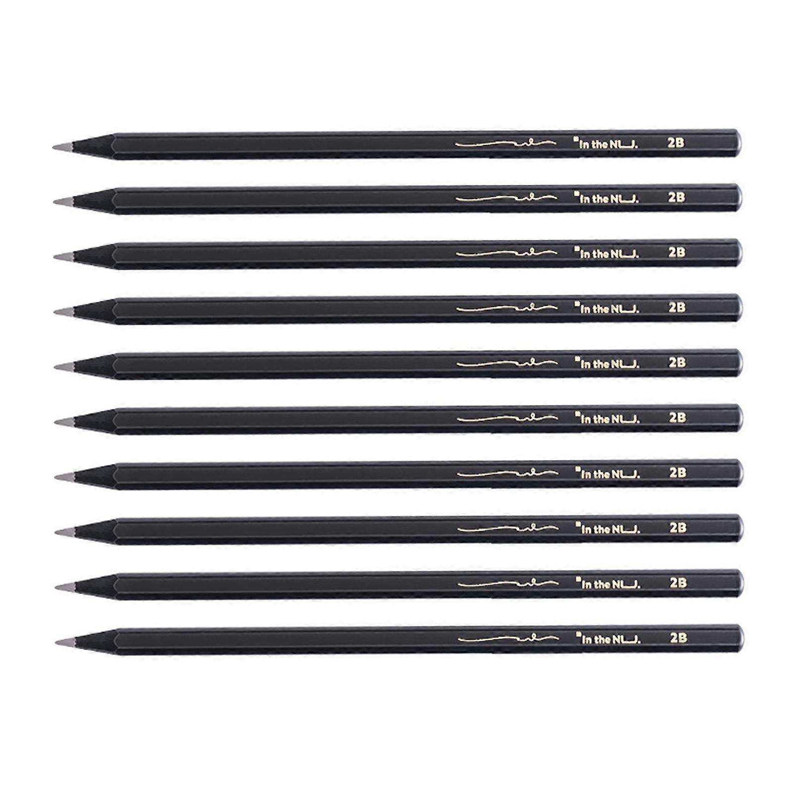 10Pcs Writing Pencils Pre Sharpened Anti Break Professional Soft Portable