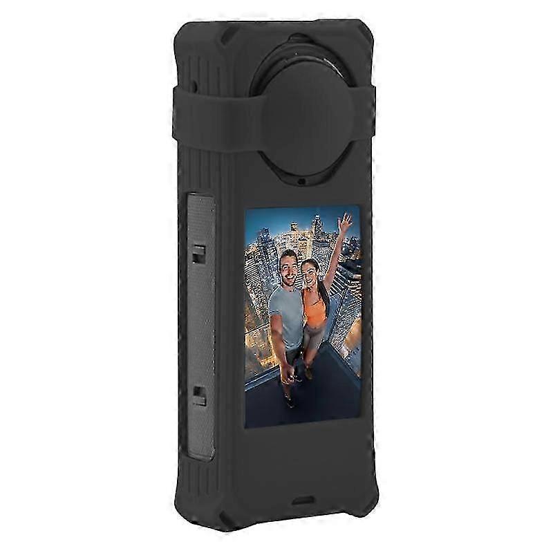 For Insta360 X5 PULUZ Silicone Protective Case with Lens Cover