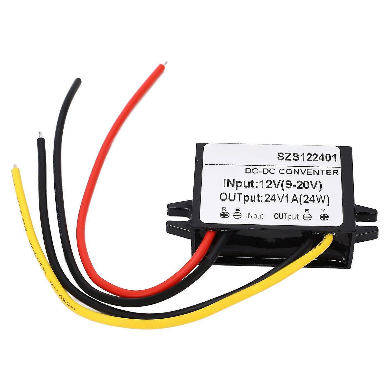 High quality  DC-DC 12V (9-20V) to 24V1A DC boost module (medium plastic) (...