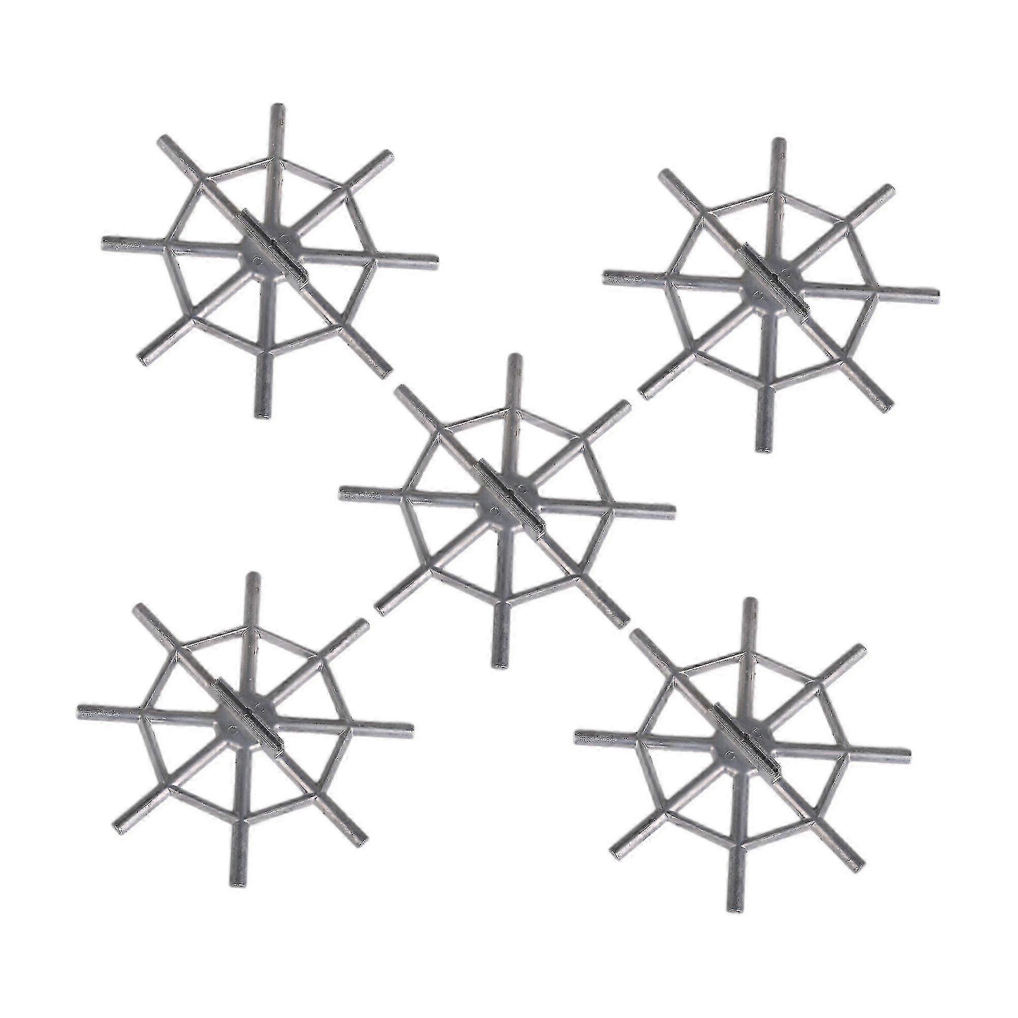 5 Stück silberne Resonator-Gitarren-Spinnen-förmige Brückenabdeckung mit 235 mm Durchmesser für DIY-Projekte
