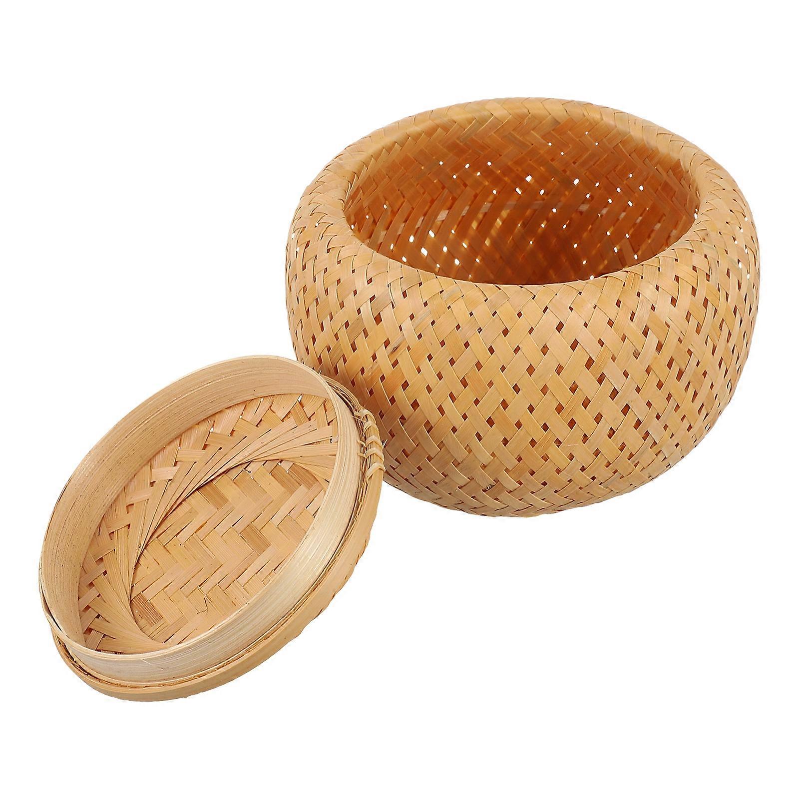 Natural Material Storage Basket, Decorative and Functional, Complements Rural Design