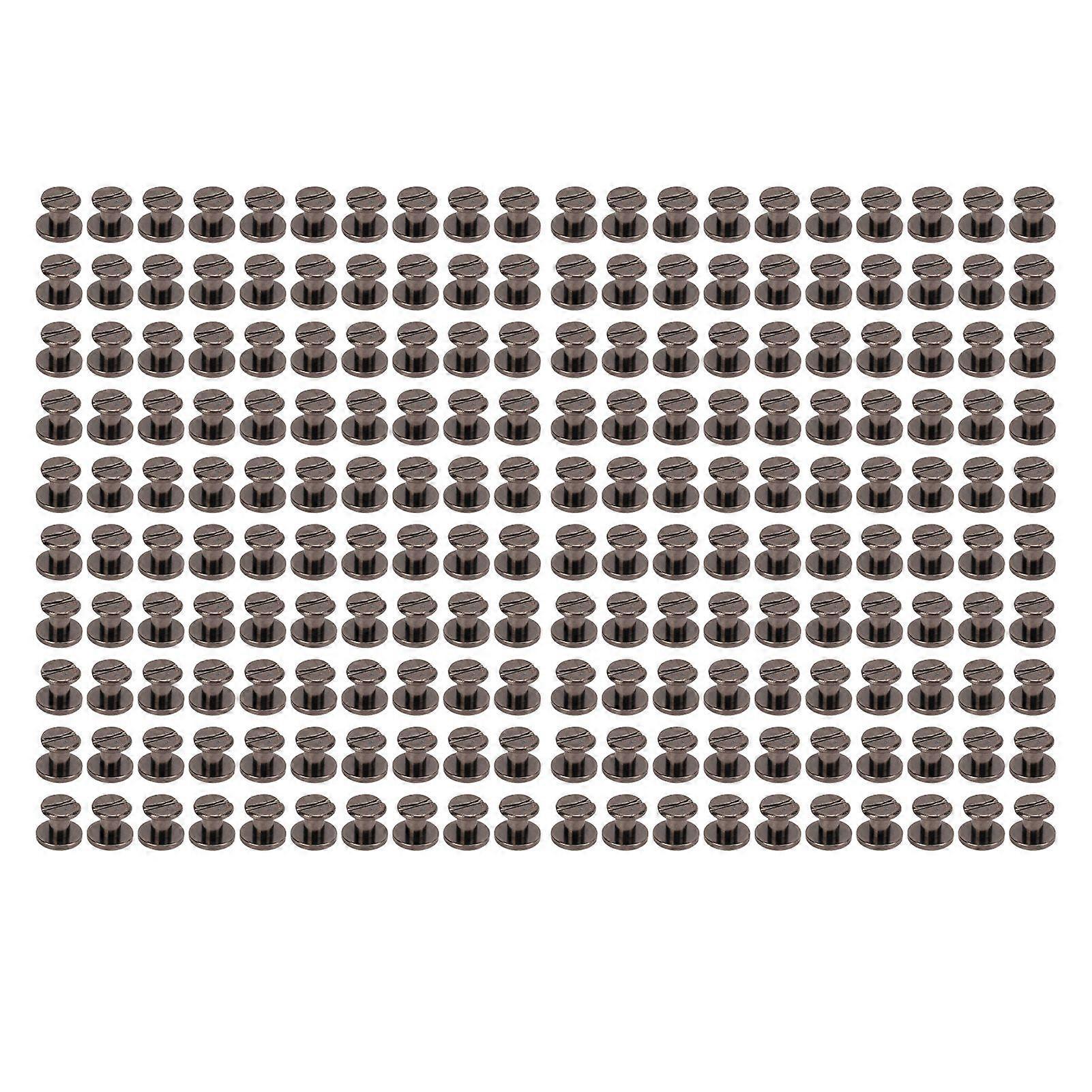 2025 Latest Model  200 Sets Book Binding Screw Brass Round Flat Head Metal