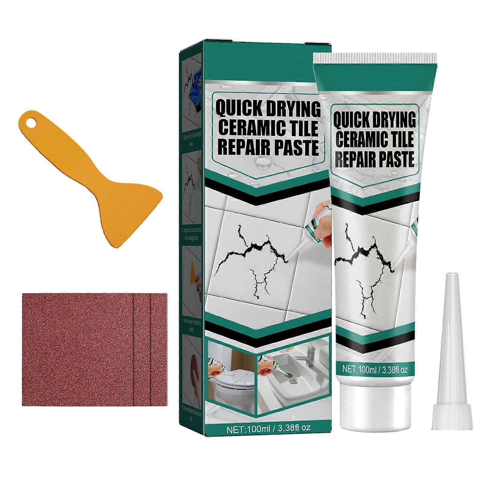Ceramic Repair Tiles White Paste Quick Dry Waterproof For Bathroom And Kitchen Daily Use