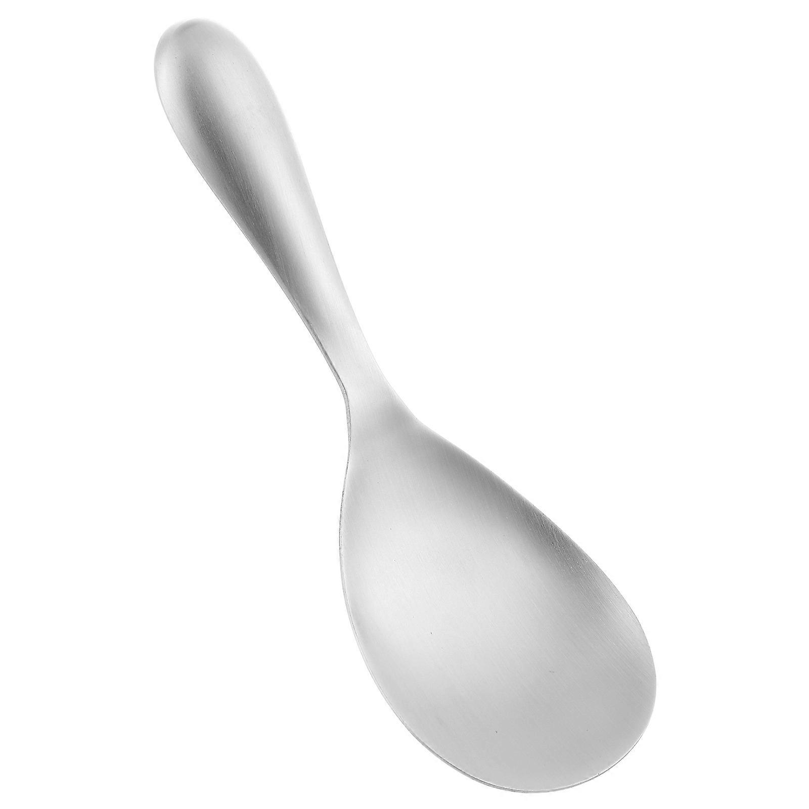 Rustproof Stainless Steel Rice Paddle,Comfortable Grip and Easy Cleaning