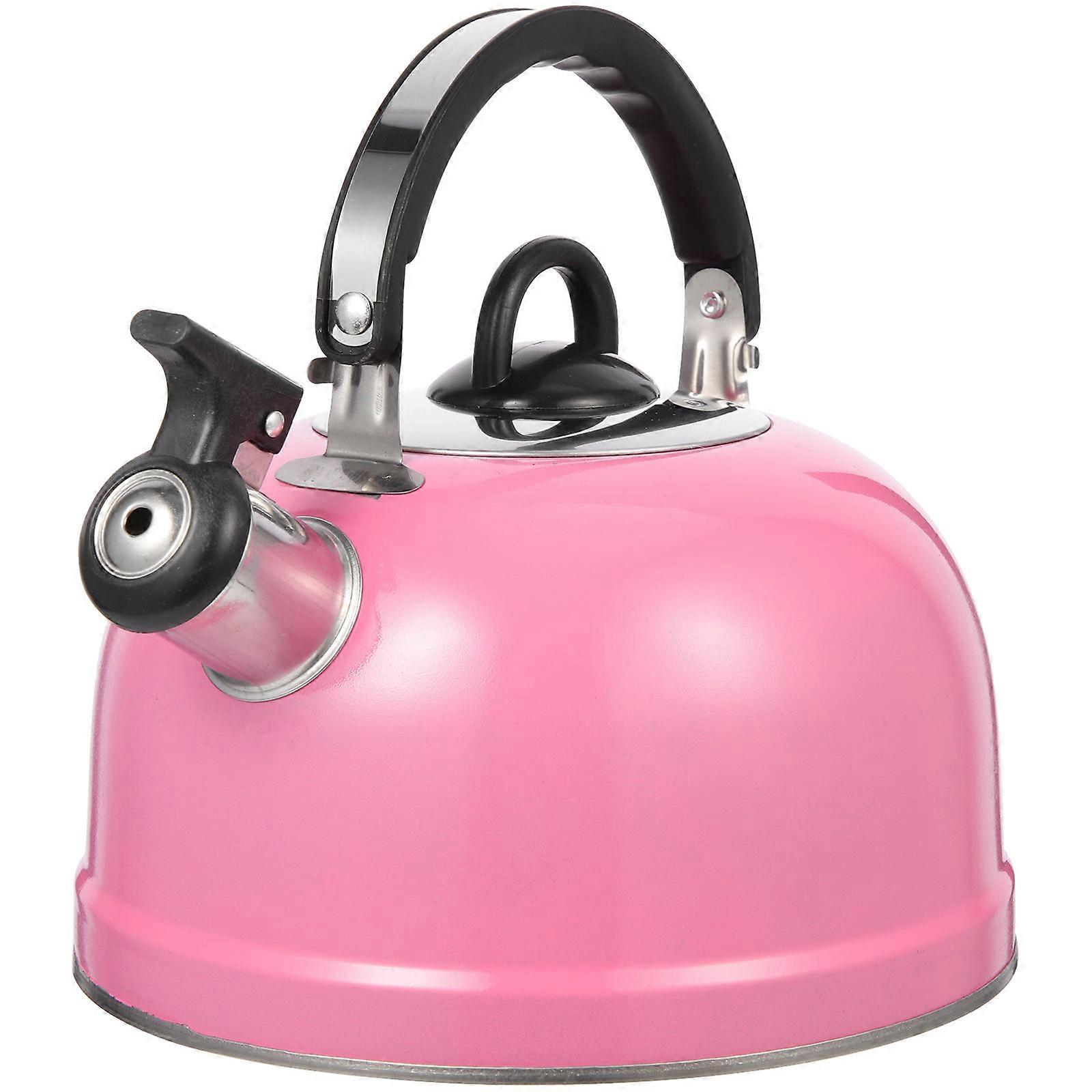 Kettle Pink Boiling Water Pot Kitchen Use 1Pcs