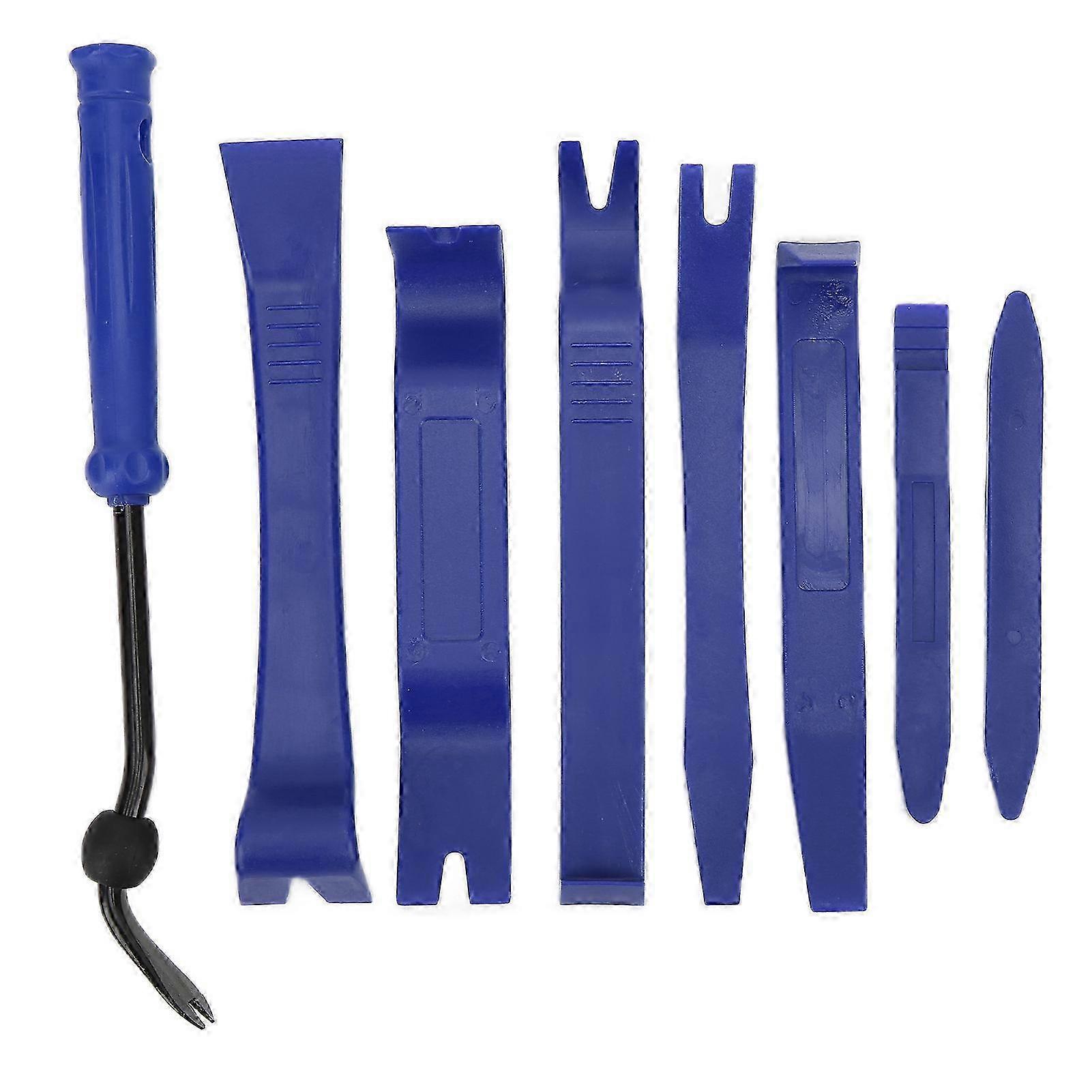 8pcs Car Audio Disassembly Tool Set Panel Dashboard Removal Repair Kit Blue