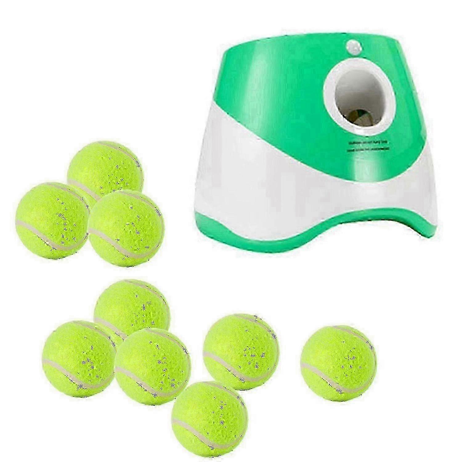 Lanciatore automatico di palle per cani - Regolabile per 3/6/9 palle, lanciatore resistente adatto per animali domestici di piccola e media taglia