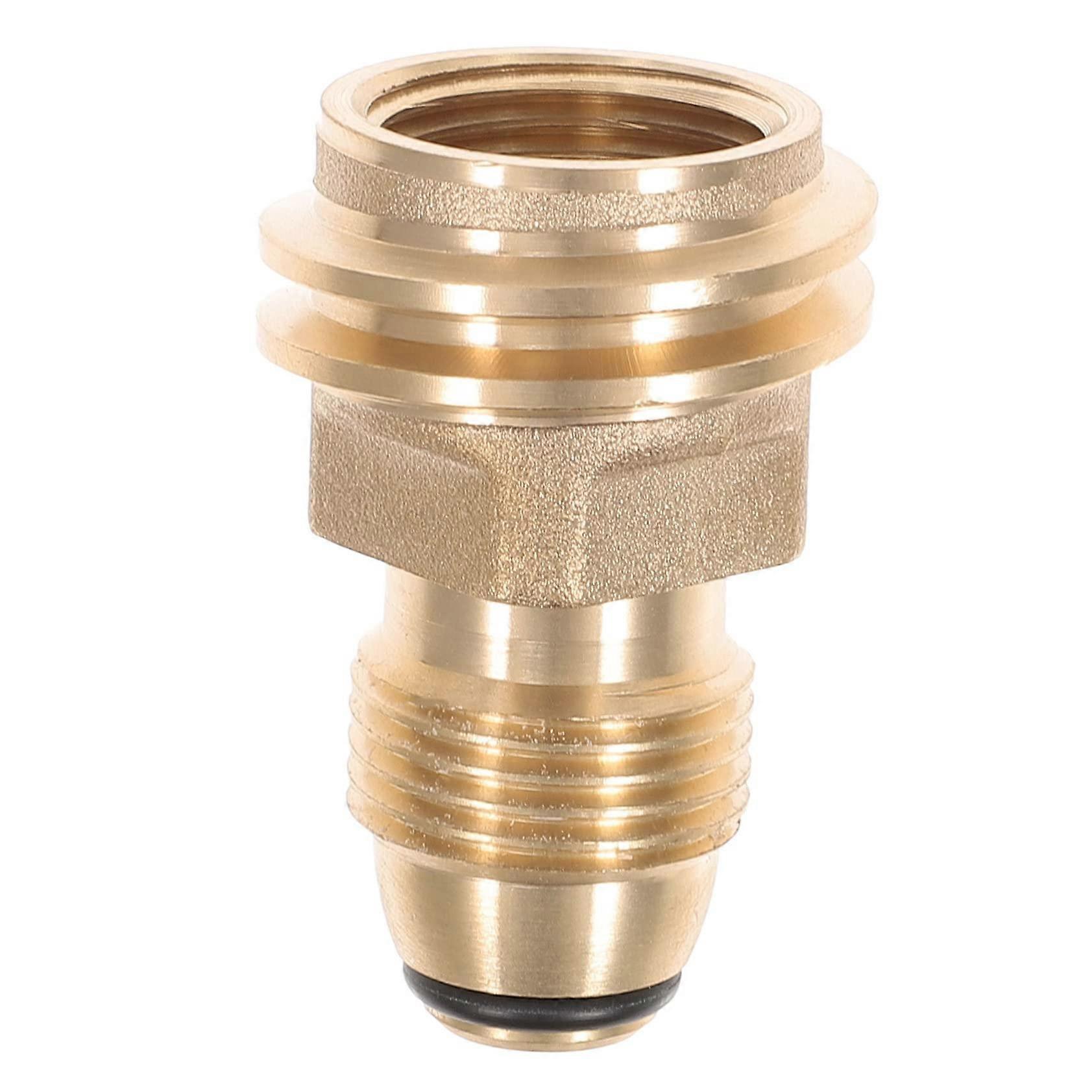 Propane cylinder adapter quick gas connection for grill and camping design