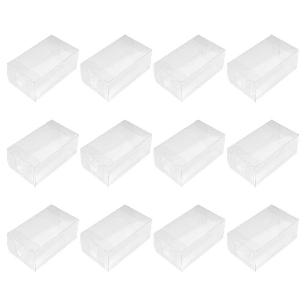 Dessert Boxes Cake Containers Mini Cake Box Transparent 9.5X5.5X3.8CM Preservation Of Freshness 12Pack