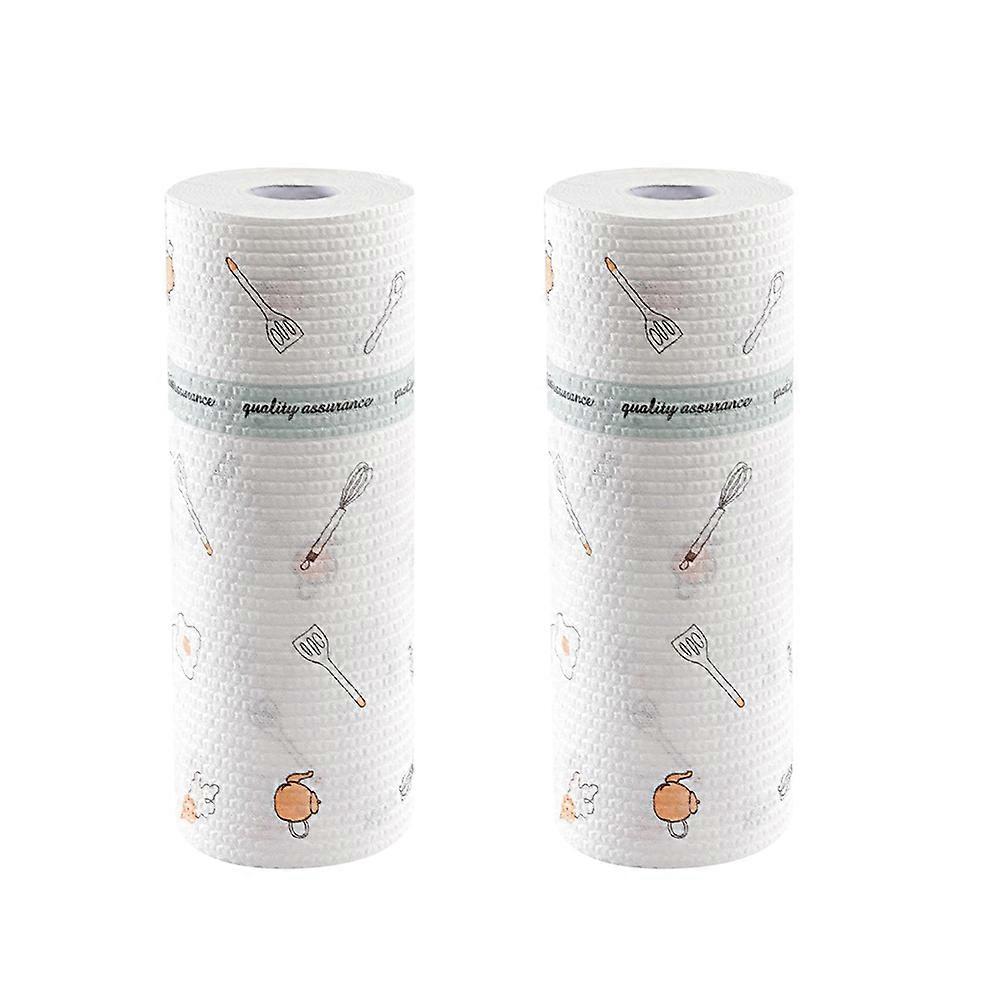 Reusable Wipes Nonwoven Tableware Cleaning Home Kitchen Use 9x9x25cm 1 Roll