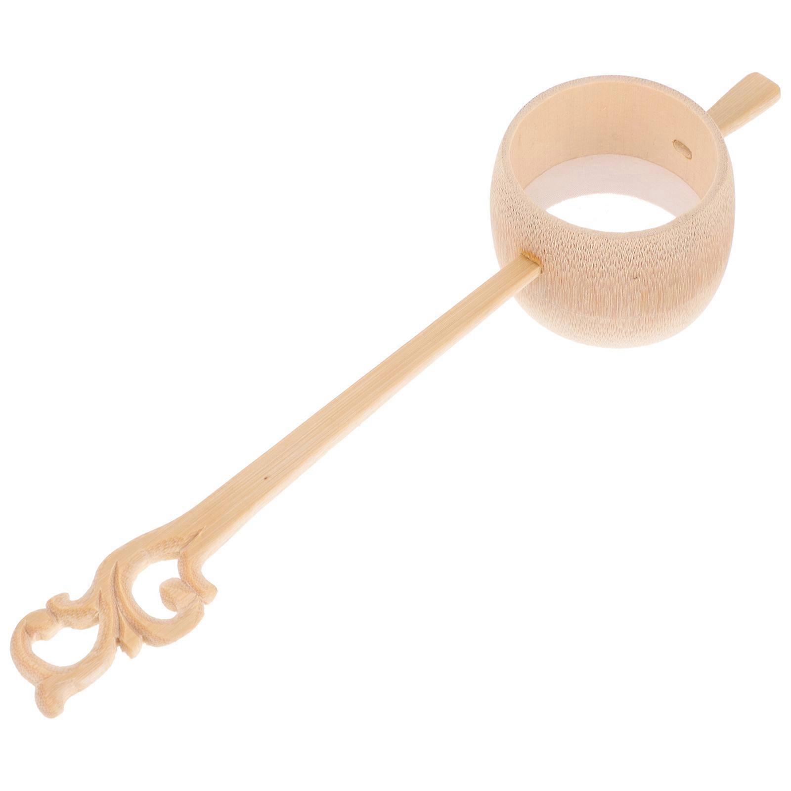 Tea Strainer Infuser with Fine Mesh Design for Home Use Made of Composite Material Beige Color