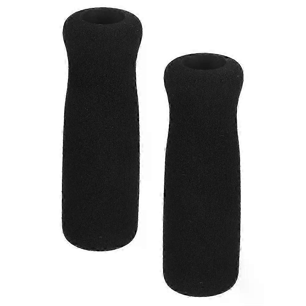 2 Pcs Crutch Handle Cover Thicken Grips Fit For Walking Cane Seniors Handles Reusable Wraps Elderly