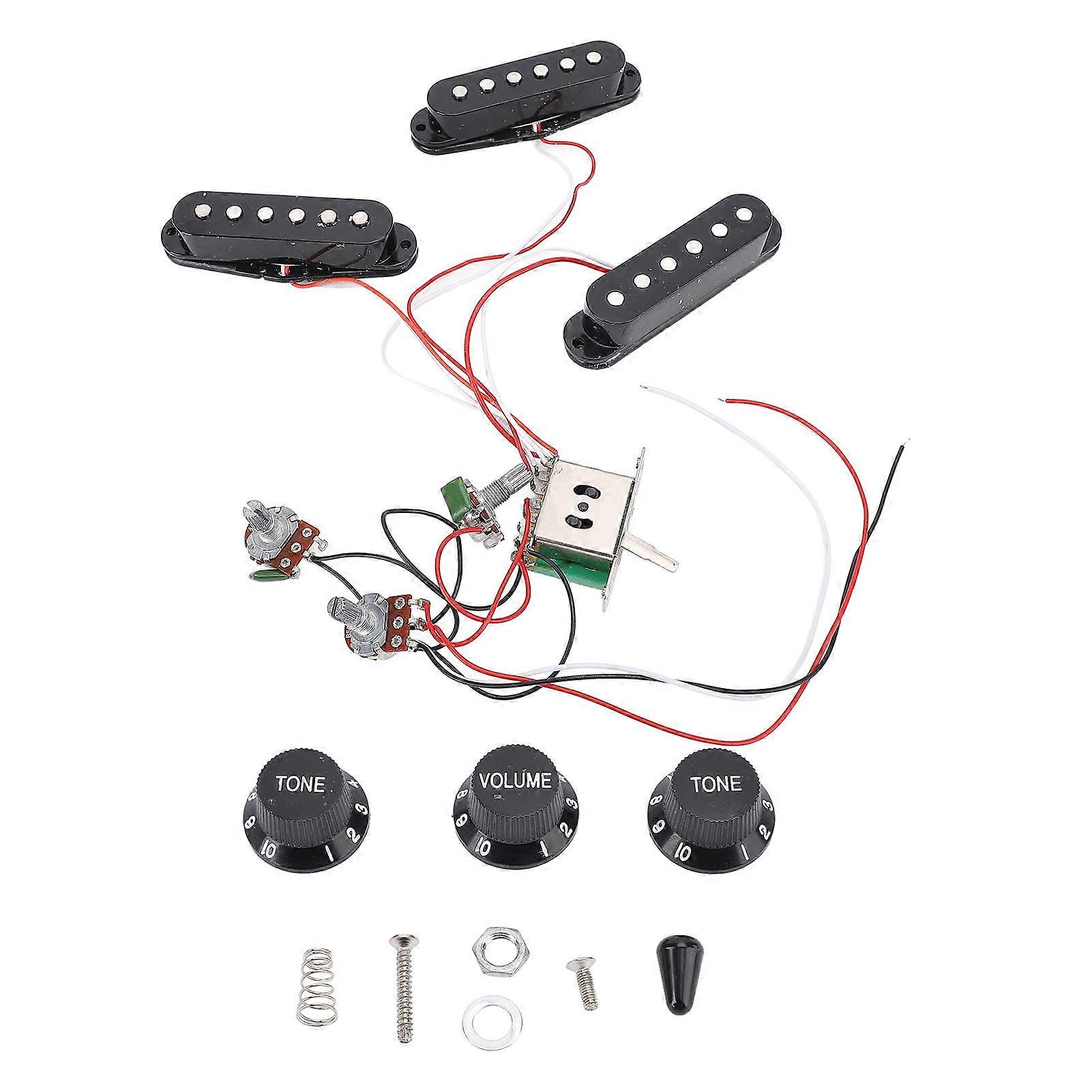 Micro simple bobinage pour guitare électrique, fil de cuivre noir, réglable, pour panneau ST