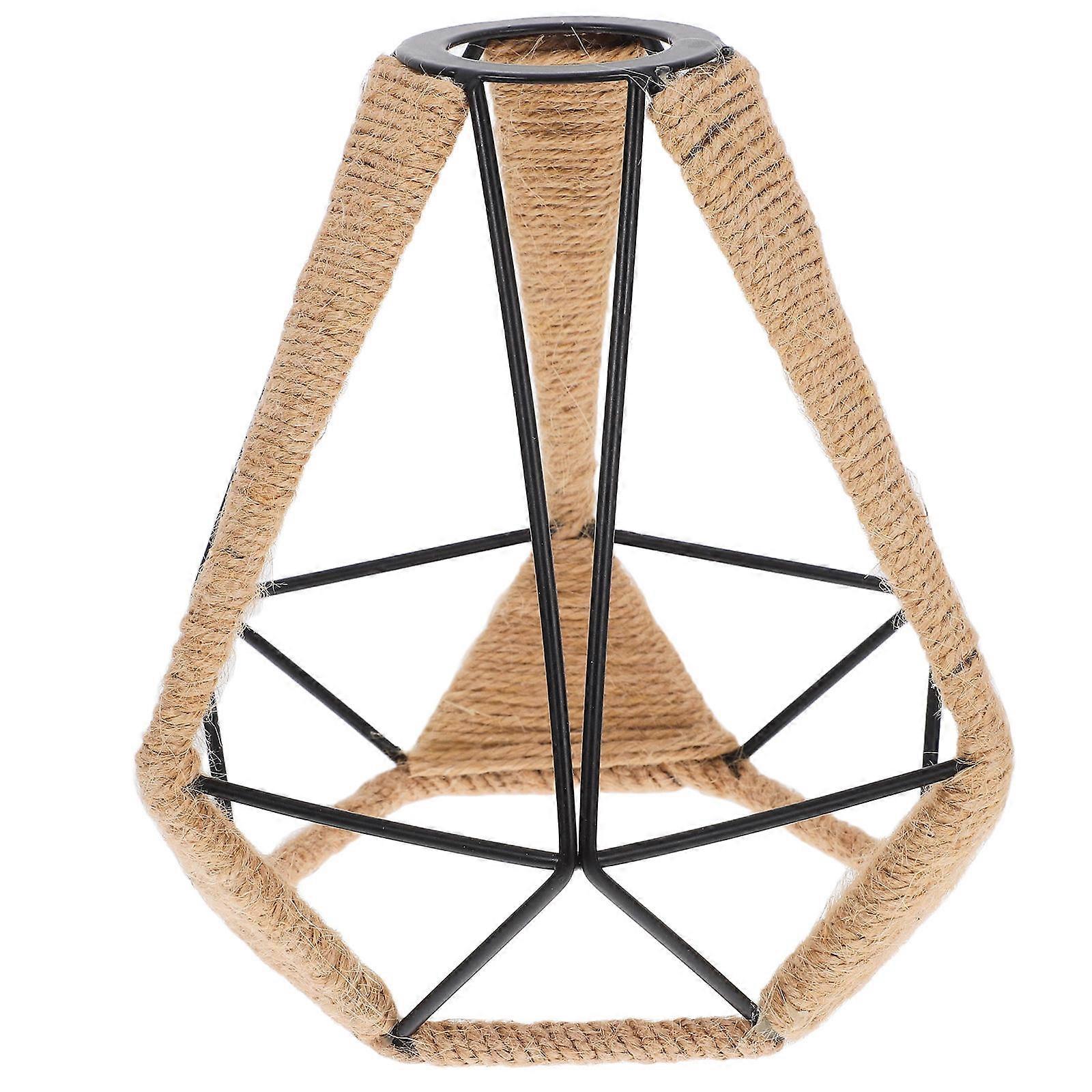 Rattan Lampshade Multi Color 18.50X17.00X17.00CM Rustic Charm Decorative Lighting For Table Lamps