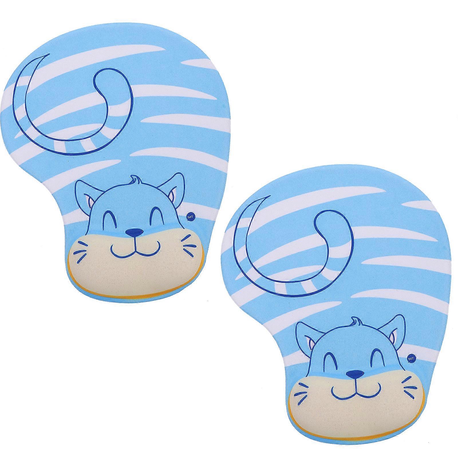 Office Mouse Pad Wrist Rest for Laptop Computer 23X19X2CM 2Set