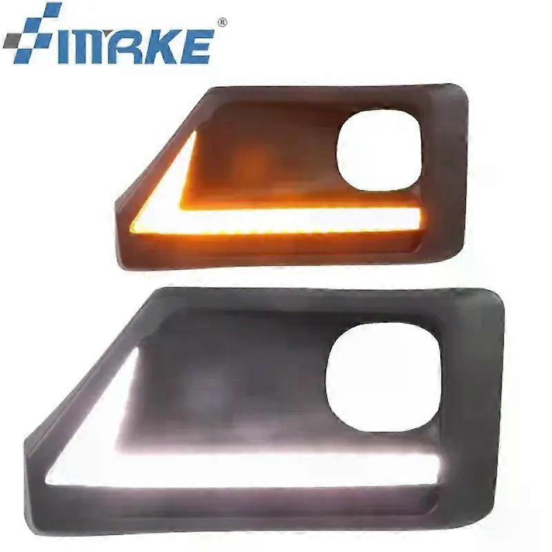 unique For Toyota RAV4 2019 2020 2021 2022 Headlight Car Accessories LED Daytime Running Light DRL Daylight Fog Lamp