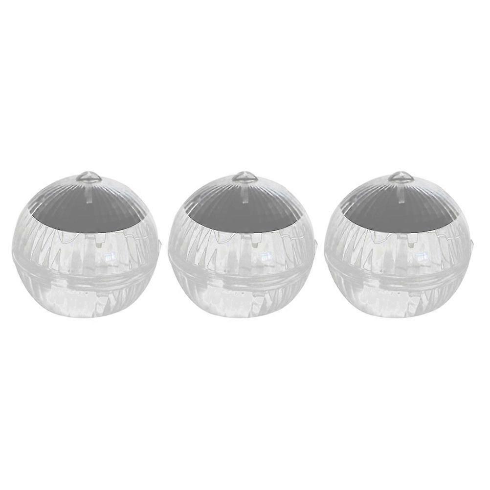 3 Pcs Solar Powered Water Float Light Pond Floating Ball Light Garden Decoration Light Pool Light (Colorful Light)