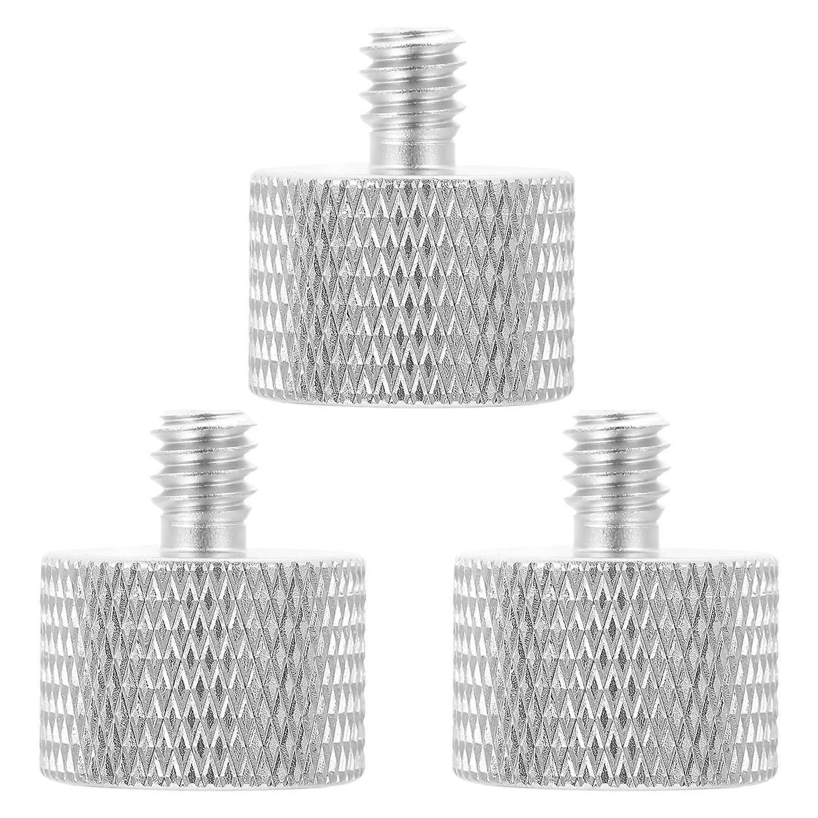 3pcs Screw Adapter Tripod Thread Reducer for Microphone, Camera, and Light Stands – Lightweight, Portable, Smooth Edges for Safe Use