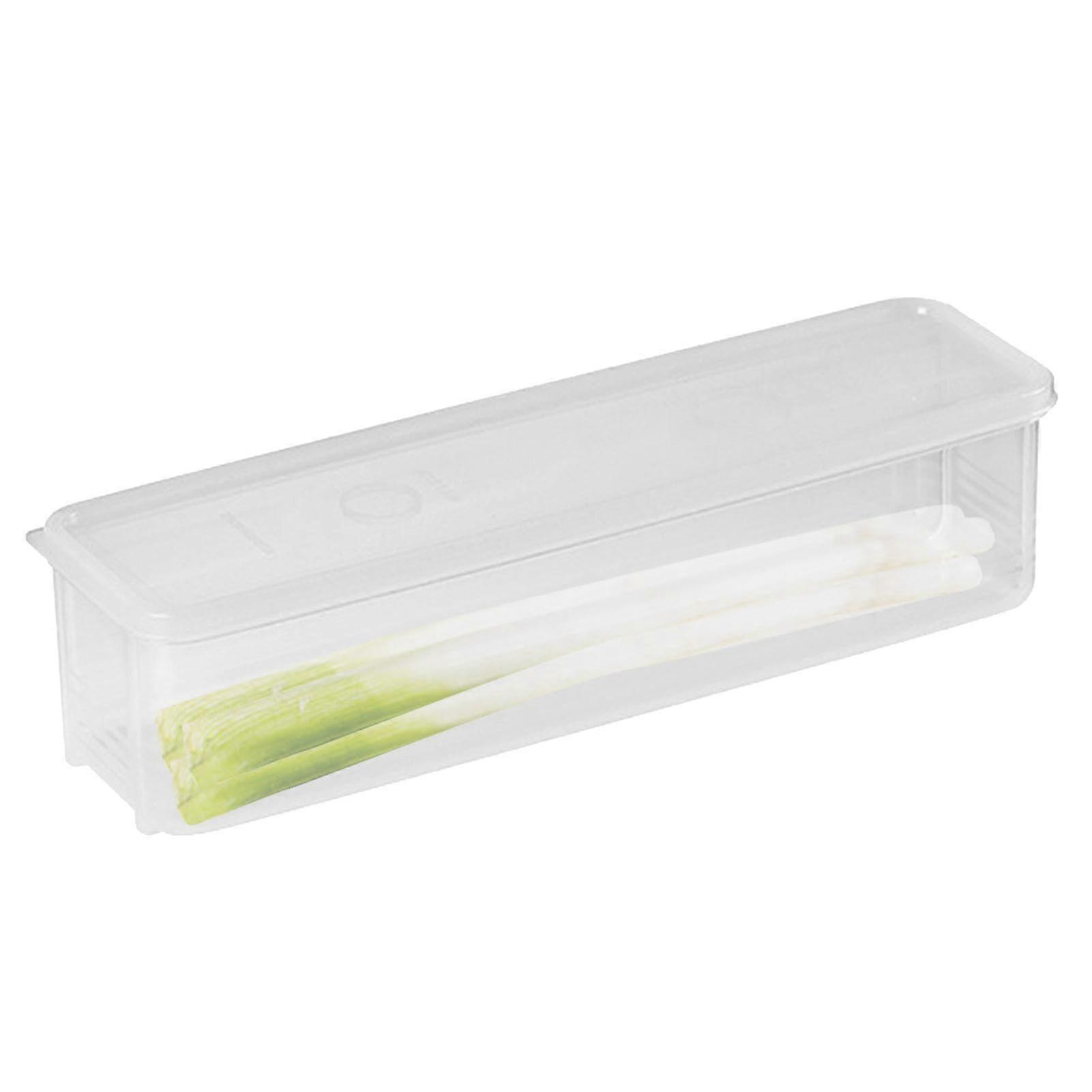 Pasta Storage Container, Rectangular Transparent Box with Lid, Stackable Spaghetti Container