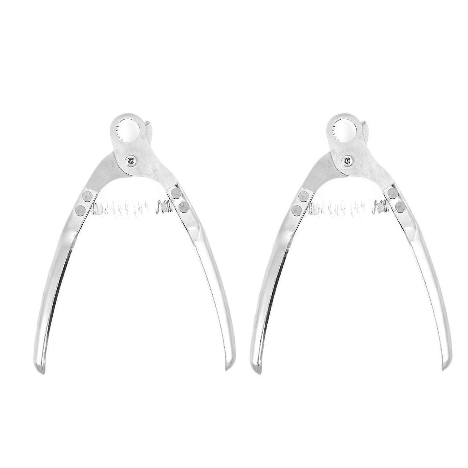 Snail Tail Shears Stainless Steel TwoPack With Comfortable Grip Ergonomic Handle For Seafood Preparation