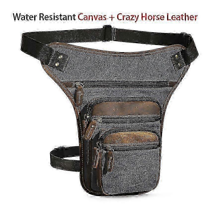 ウエスト用本革レッグバッグ |適切なブランドのためのドロップレッグバッグ - 新しい本革 -