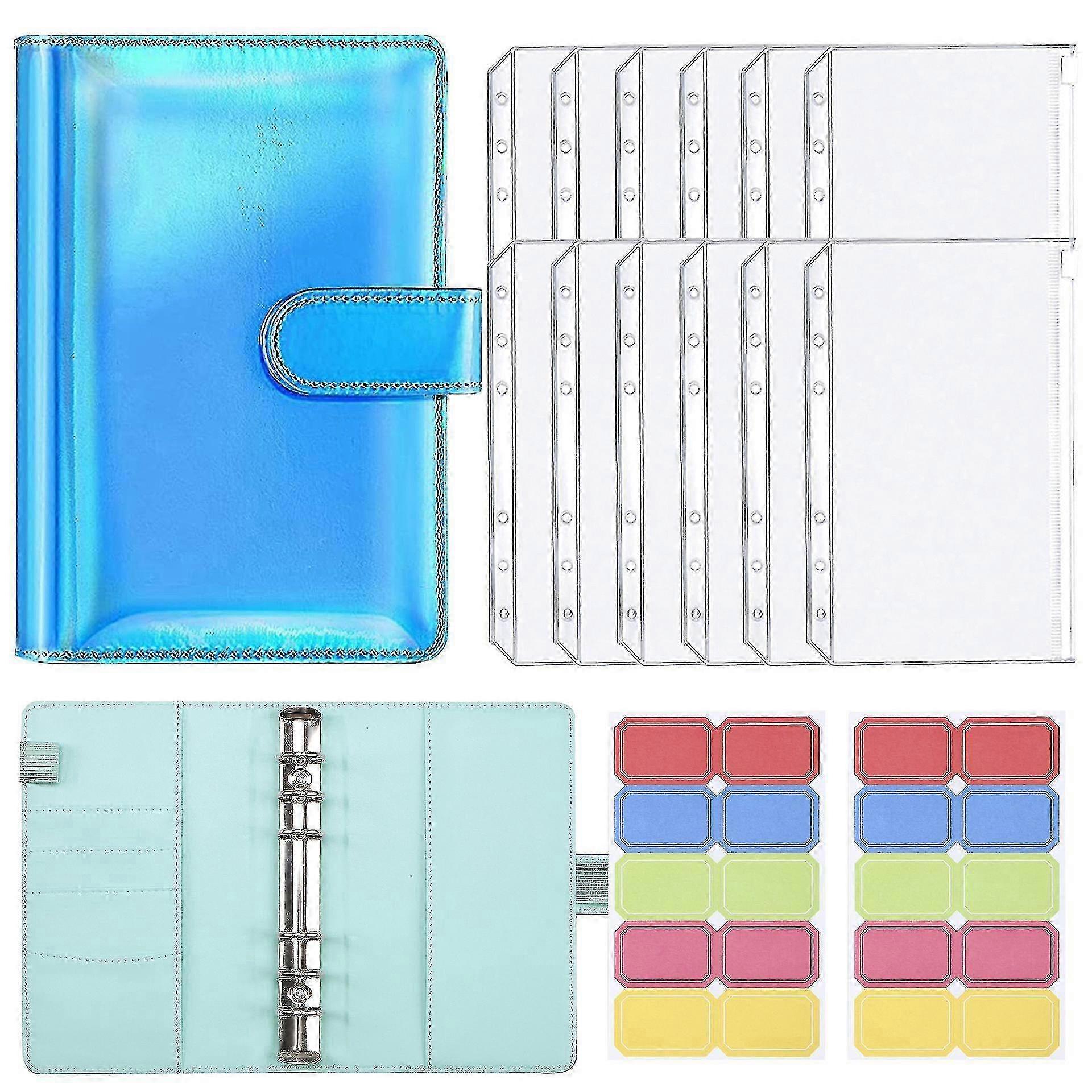 A6 Dazzling Loose-leaf Binder Handbook PU Notebook Cash Budget Book - Suitable for Certain Brands