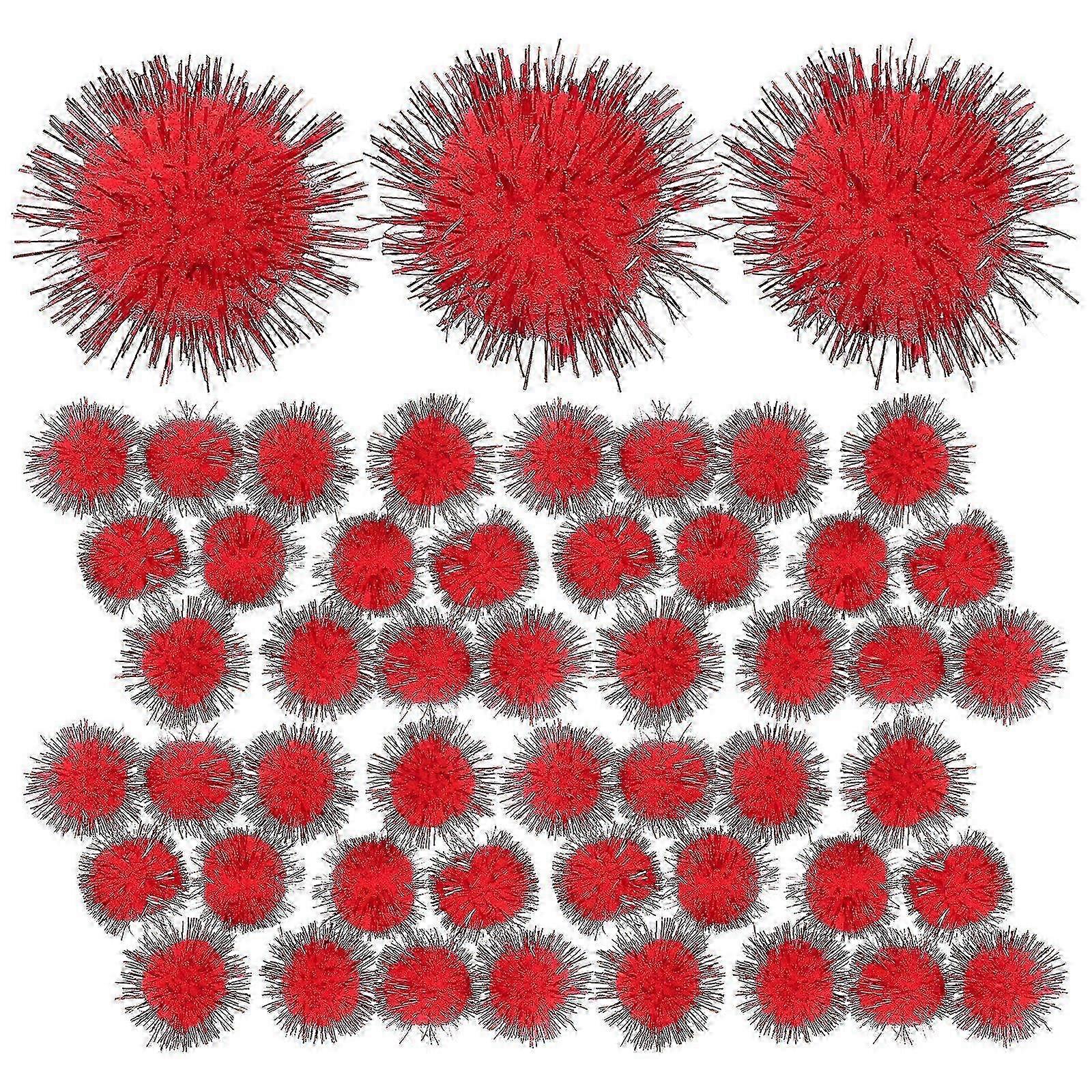 50pcs bricolage pompons moelleux pour l’art des vêtements et l’artisanat fabrication de matériaux