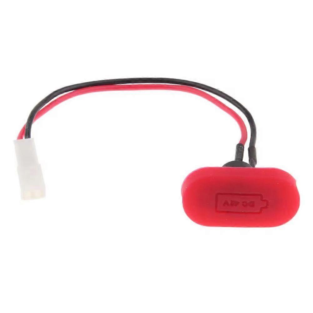 M365電動スクーター充電穴カバー、充電ケーブル付き充電ポートプラスチック防水カバー用