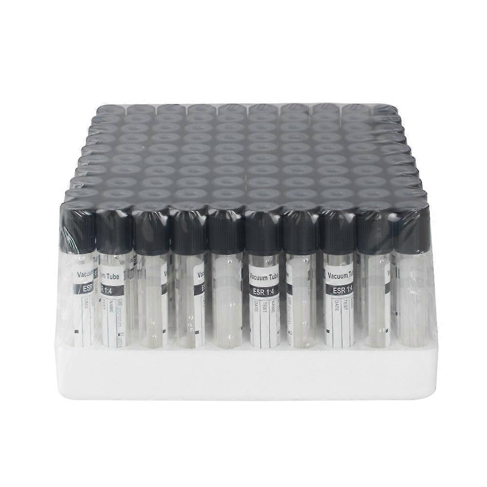 Tubes de prélèvement sanguin sous vide portables d’une capacité de 2 ml, citrate de sodium, stérile, applications larges pour l’huile essentielle, le parfum, le réactif, 100 pièces