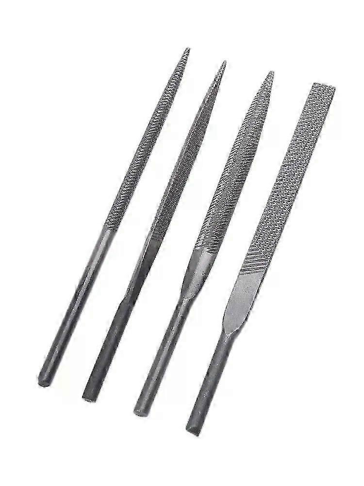 1pc Pneumatic File Blades Air File Small File 5140mm Flat/Half Round/Triangle/Round File Fit For  Carving Deburring Shaping Glass