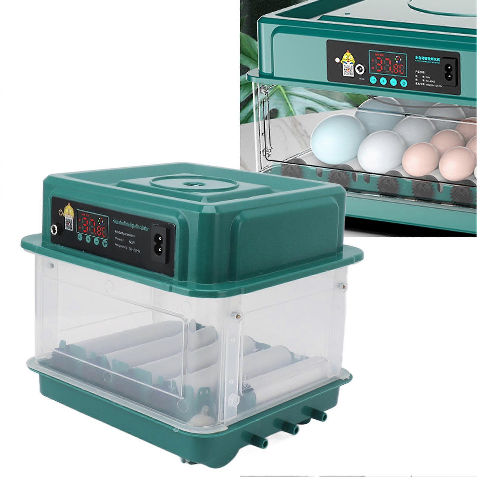 Egg Incubators Automatic Adjustable Tray Incubator Household Egg Turner for Hatching US Plug 110V 10 Eggs