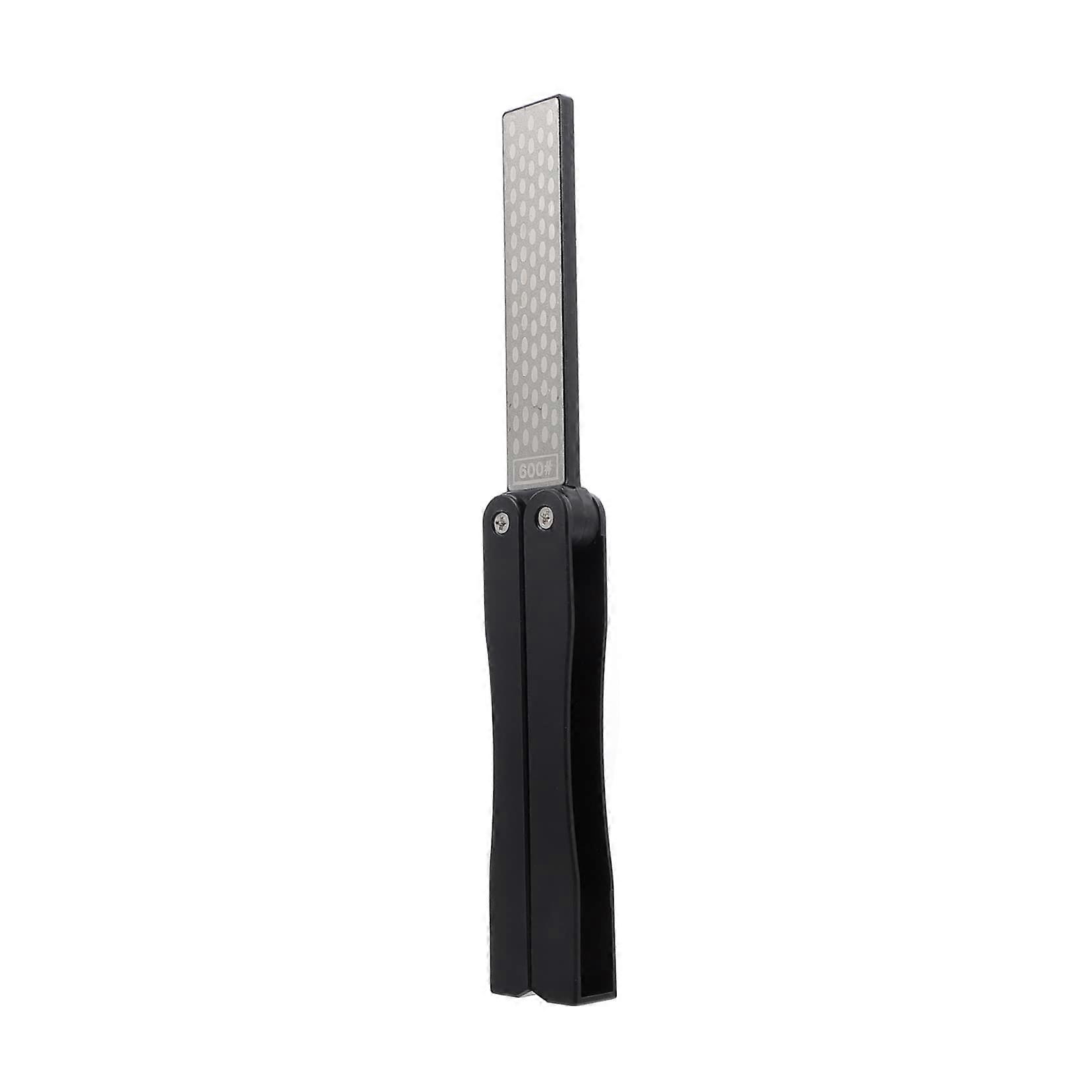 Double-Sided Knife Sharpener 1-Piece, Emery, Portable Sharpening Tool, Folding Design For Easy Handling, Home Use